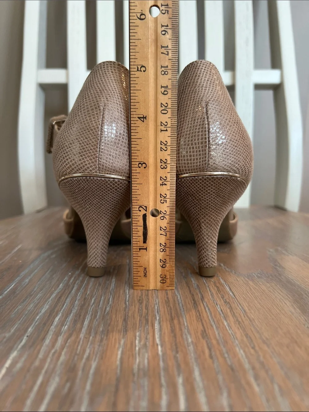Anne Klein Pointed Toe Ankle Strap Heels Neutral